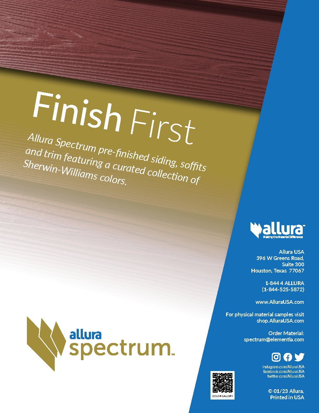 Allura Spectrum: Bi-Fold Brochure